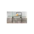 Lea Rectangular Coffee Table with Tempered Glass Top