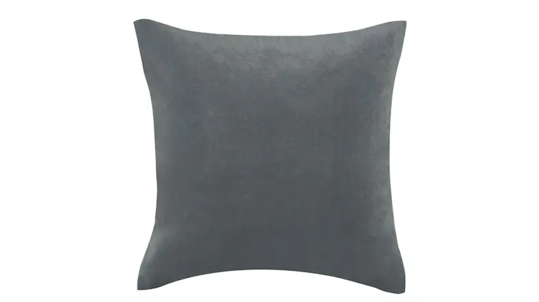 Aria Velvet Cushion - 55x55cm - Grey
