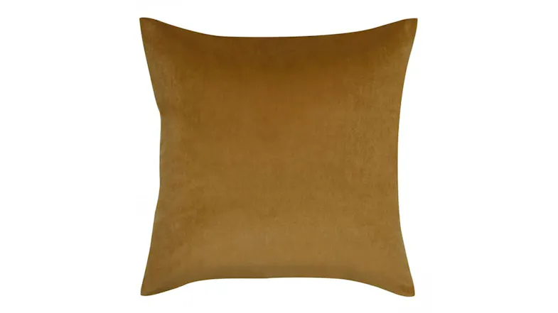 Aria Velvet Cushion - 55x55cm - Caramel