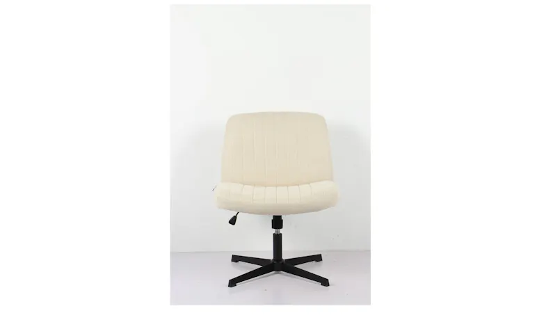 TAYLOR Easy Clean Fabric Desk Chair in Cream