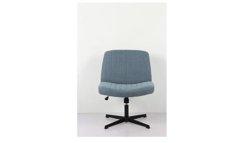 TAYLOR Easy Clean Fabric Desk Chair in Blue