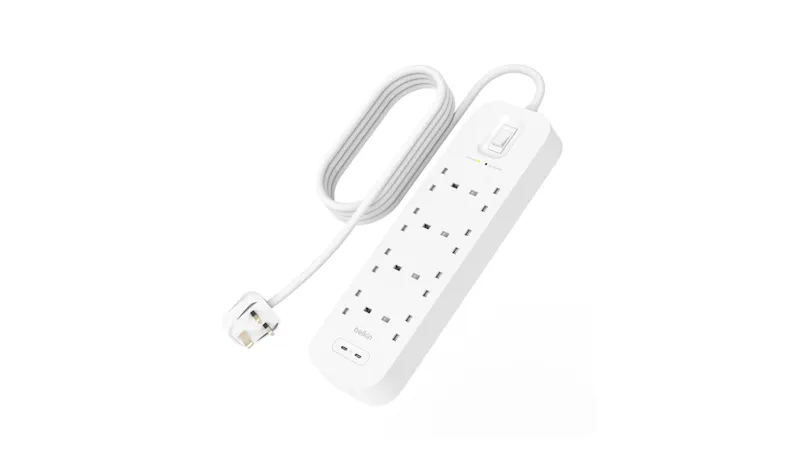 Belkin Surge Protector with 2 USB-C Ports (8 Outlet with 2 USB-C) - (SRB004af2M-REV)