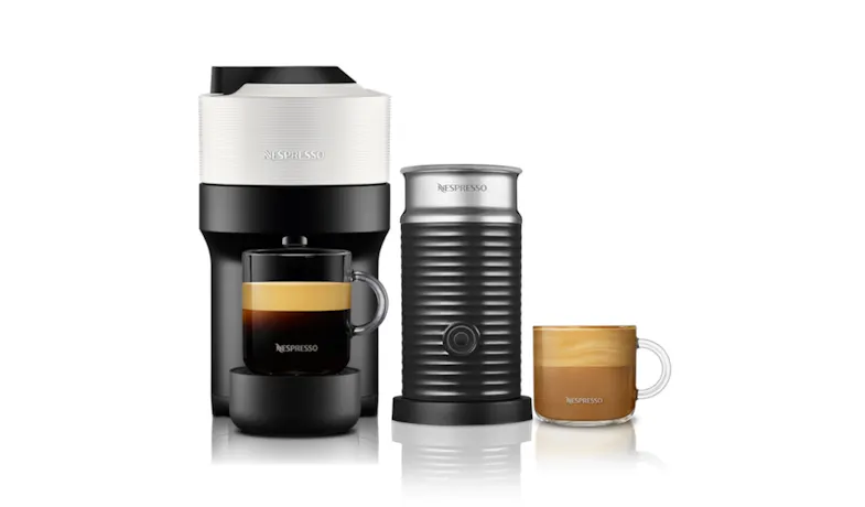 Nespresso Vertuo Pop & Aeroccino Bundle - Coconut White