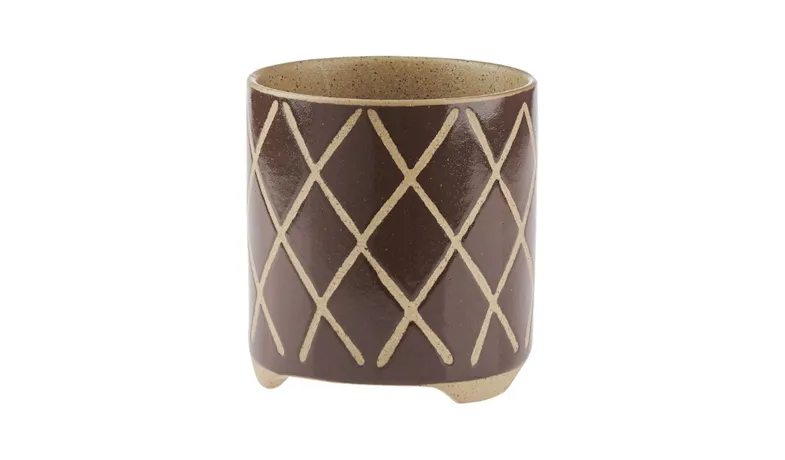 Planter Pot Estrada 24cm - Coffee