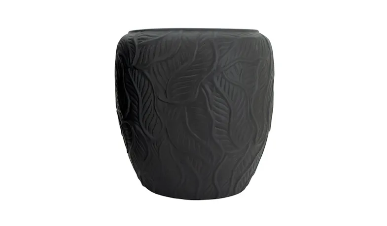 Leaf Planter Pot - Black (D291B)