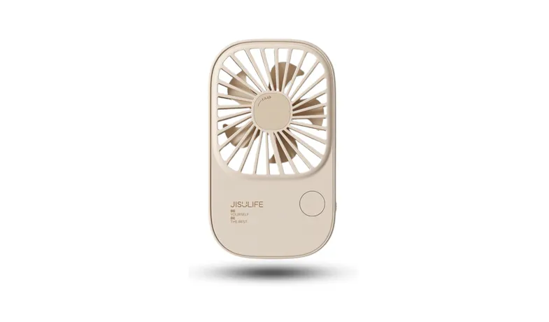 Jisulife Super Thin Handheld Fan - Brown (FA49.BROWN)