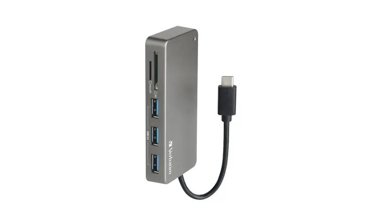 Verbatim USB-C 3.1 Hub and Card Reader - Grey (65679)