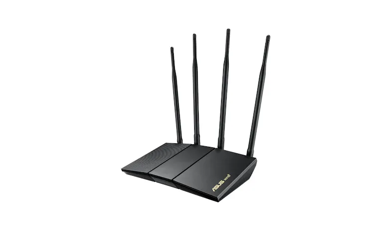 Asus Dual Band WiFi 6 Extendable Router - Black (RT-AX1800HP)