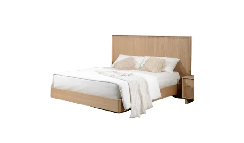 Amiela Queen Size Bedframe - Natural Oak