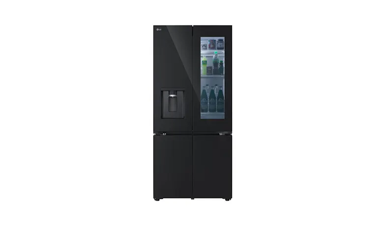 LG 612L French Door Fridge with InstaView & Water Dispenser - Black (GV-K25FFGEB)