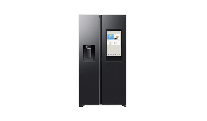 Samsung 594L Family Hub Side-by-Side Refrigerator - Black Doi (RS-90F65ANFME)