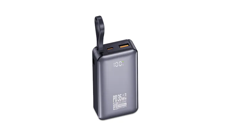 Cliptec 10000mAh PD35W Power Bank + Type C and lightning Cable - Black (CL-POW-MPB237-BK)