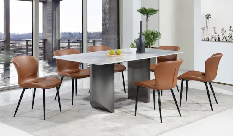 Bayliss Rectangle Marble Dining Table - 1.8M (Table Only)