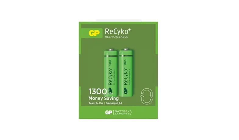 GP Recyko+ 2 x AA 1300mAh Rechargeable Battery