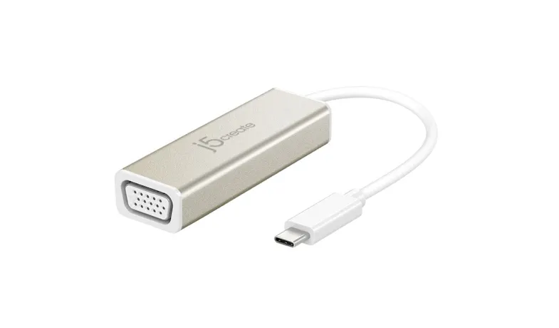 J5 Create JCA111 USB Type-C to VGA Adapter - White