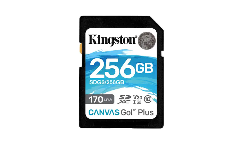 Kingston Canvas Go! Plus (SDG3) SD Memory Card (256GB)