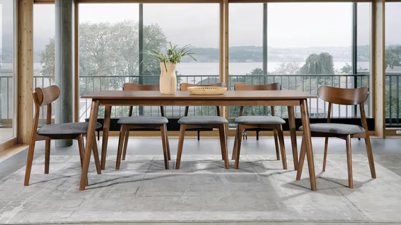 Monte 1+6 6ft Dining Set - Walnut