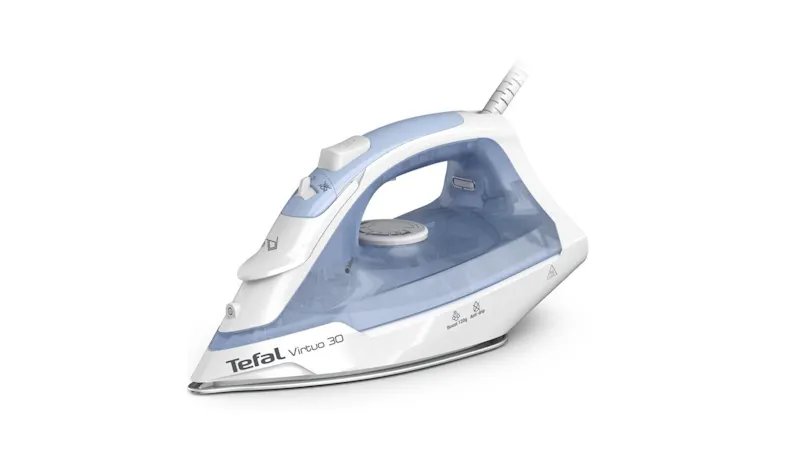 Tefal 2000W Steam Iron - White/Light Blue (FV2C41)