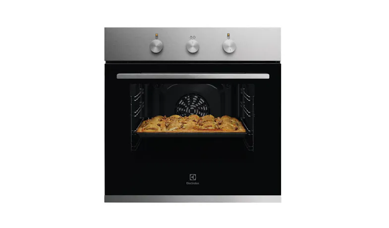 Electrolux 60cm 300 Series 65L Built-in Single Oven - Stainless steel (KOH2H00BX)