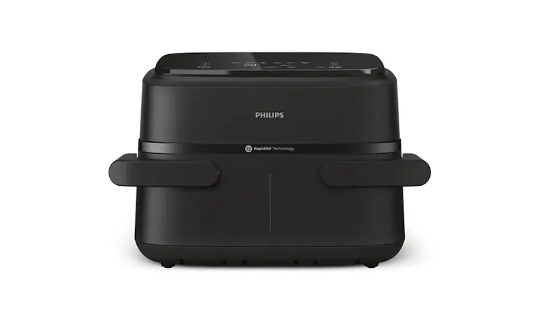 Philips 7.1L Compact Air Fryer with Dual Basket - Black (NA150/09)