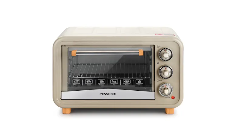 Pensonic 20L Retro Electric Oven - Cream (PEO-2012)