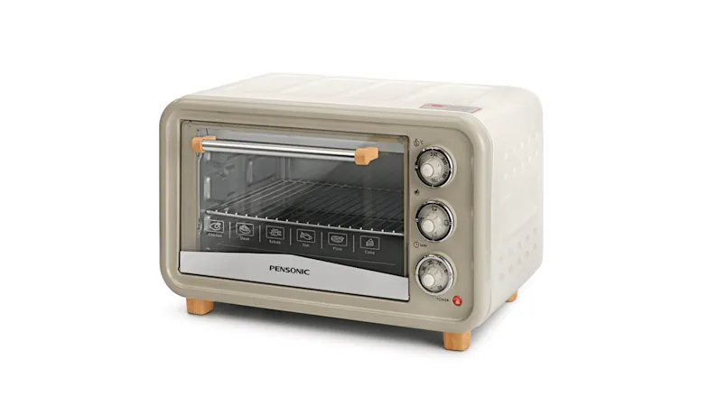 Pensonic 36L Retro Electric Oven - Cream (PEO-3612)