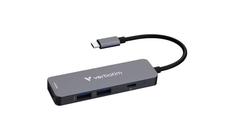 Verbatim Essentials USB-C Multiport Hub 4 Port - Gray (32155)