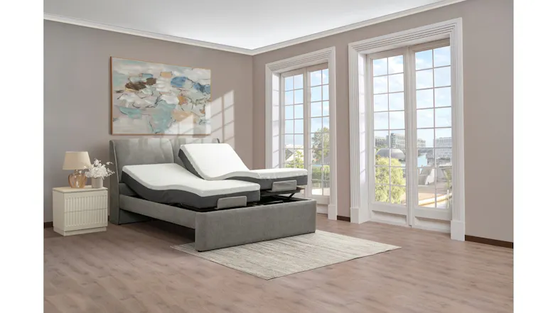 Noria King Adjustable Bed - Dark Grey (CX-91)
