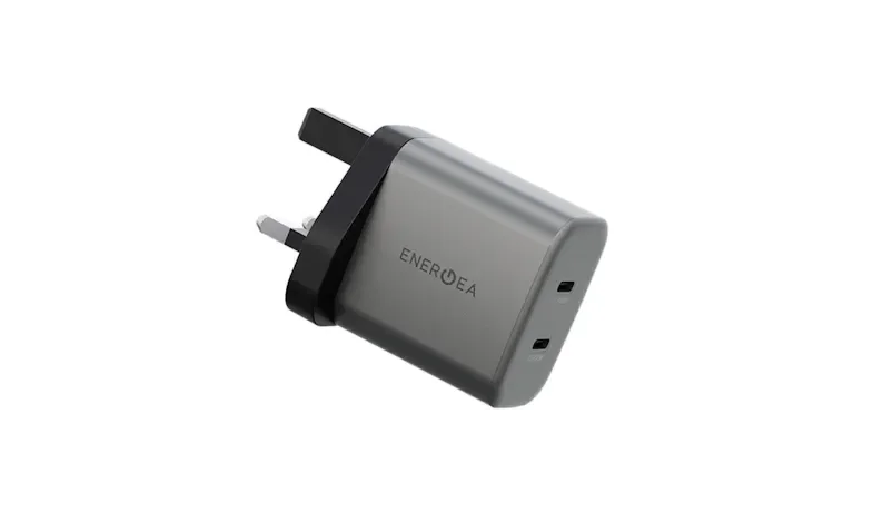 Energea AmpCharge GaN45 2C 45W PD/PPS/QC3.0 Wall Charger - Gunmetal (02277)