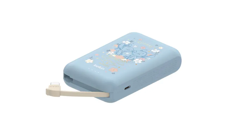 Belkin BoostCharge Disney Collection Integrated Cable with 10000mAh Power Bank - Stitch (BPB021QCLS-DY)
