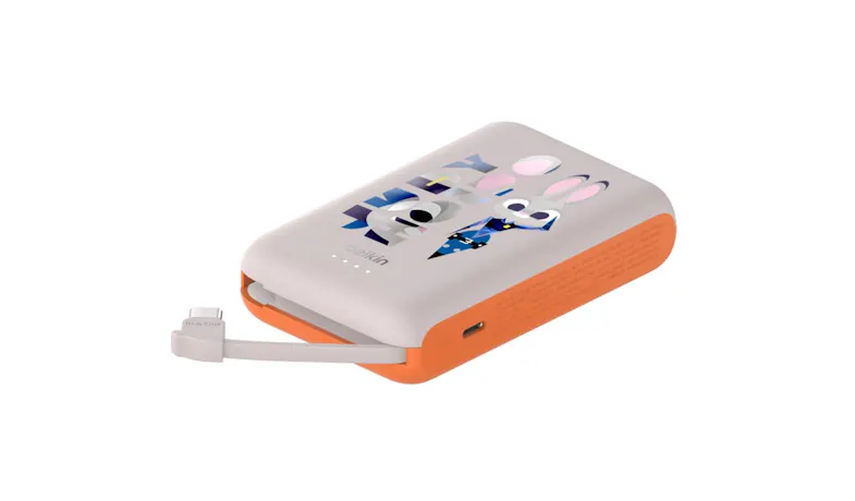 Belkin BoostCharge Disney Collection Integrated Cable with 10000mAh Power Bank - Zootopia (BPB021QCOG-DY)