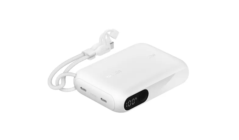 Belkin BoostCharge 10000mAh LED Display Power Bank - White (BPB027FQWH)