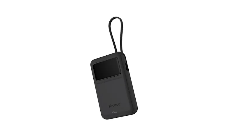 Yoobao Z8 20W Super Quick Charging 10000mAh Power Bank with Built in Cable - Black (YB-PB-Z8-BK)