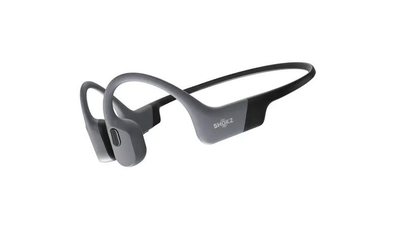 Shokz OpenSwim Pro Bone Conduction Open-Ear Sports Headphones - Grey (S710-ST-GY)