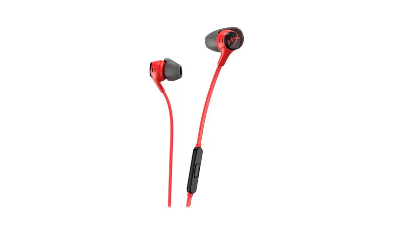 HyperX Cloud Earbuds II Gaming Headphones with Mic - Red (705L8AA)