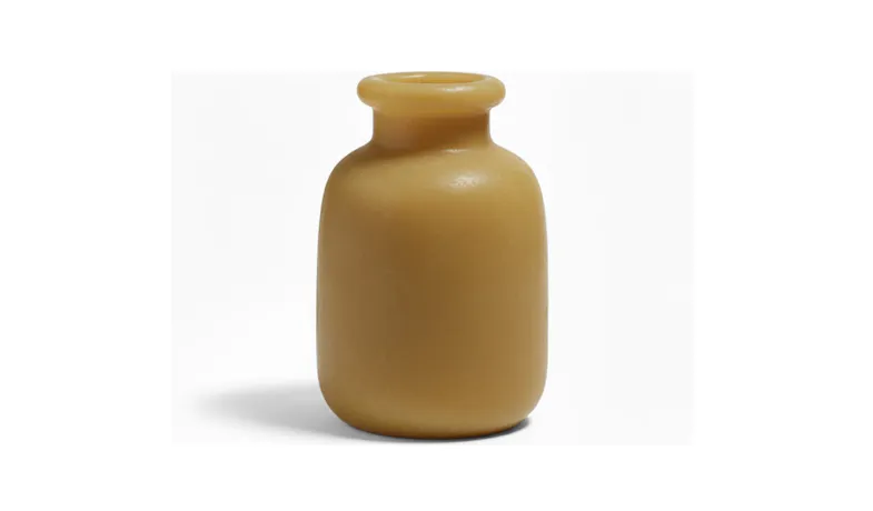 KASF Bryson Vase Round Glass - Mustard