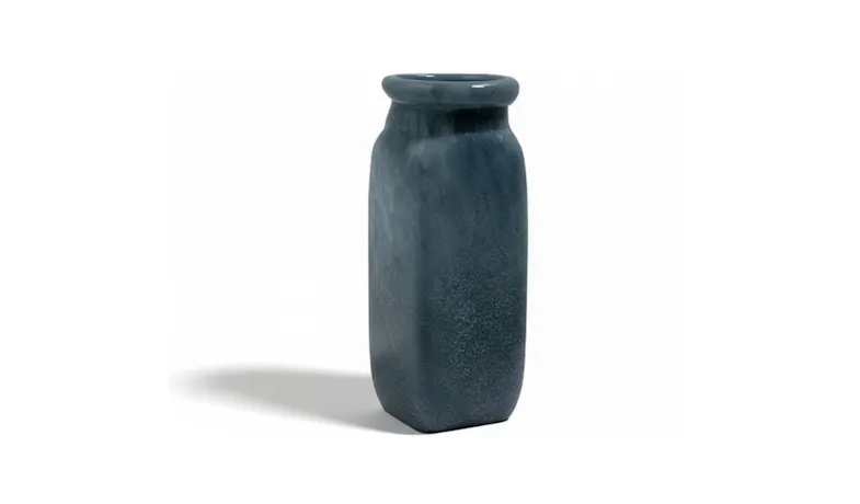 KASF Bryson Vase Tall Glass - Denim