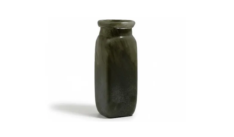 KASF Bryson Vase Tall Glass - Olive