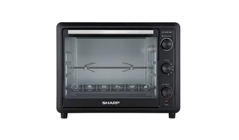 Sharp 60L Stainless Steel Electric Oven - Black (EO60KMA)