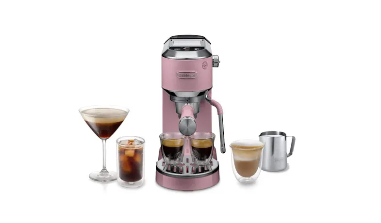 DeLonghi Dedica Duo Pump-Driven Espresso Machine - Pink (EC890.PK)