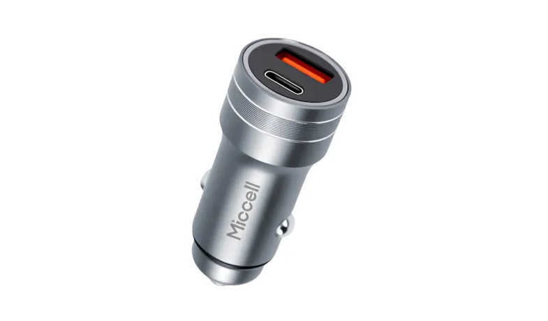Miccell 48W USB-A & USB-C Car Charger - Gray (VQ-C48)