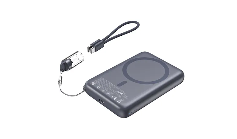 Choetech B862 Certified 10000mAh Ultra Thin Magnetic Power Bank - Grey (B862-CCGY)