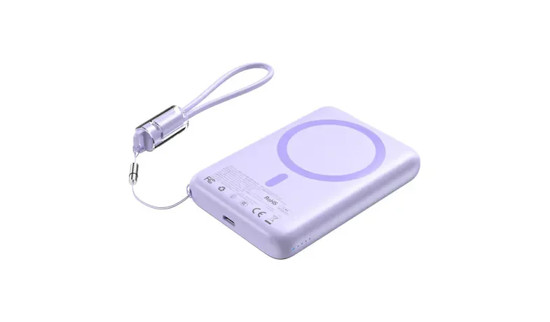 Choetech B862 Certified 10000mAh Ultra Thin Magnetic Power Bank - Purple (B862-CCPU)
