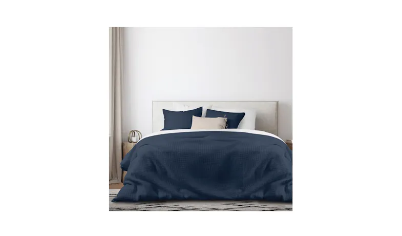 Florida Keys Queen Size Quilt Cover - Navy