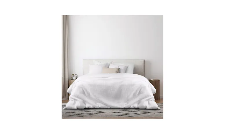Florida Keys King Size Quilt Cover - White