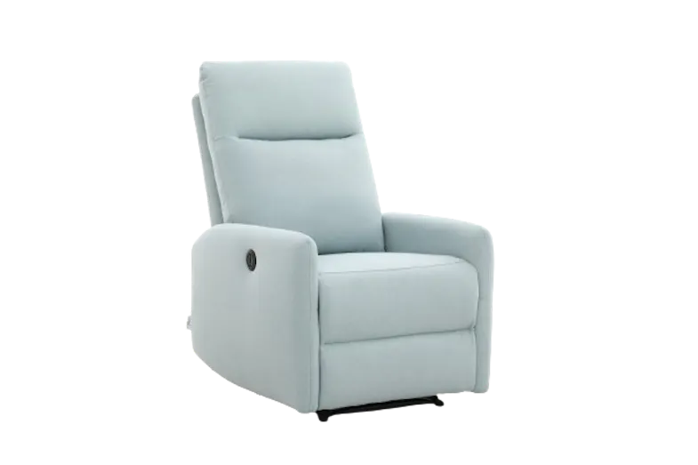 SAM Fabric Power Recliner Chair - Light Blue