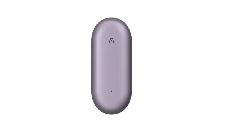 Plaud Note Pin AI Voice Recorder with Case - Sunset Purple