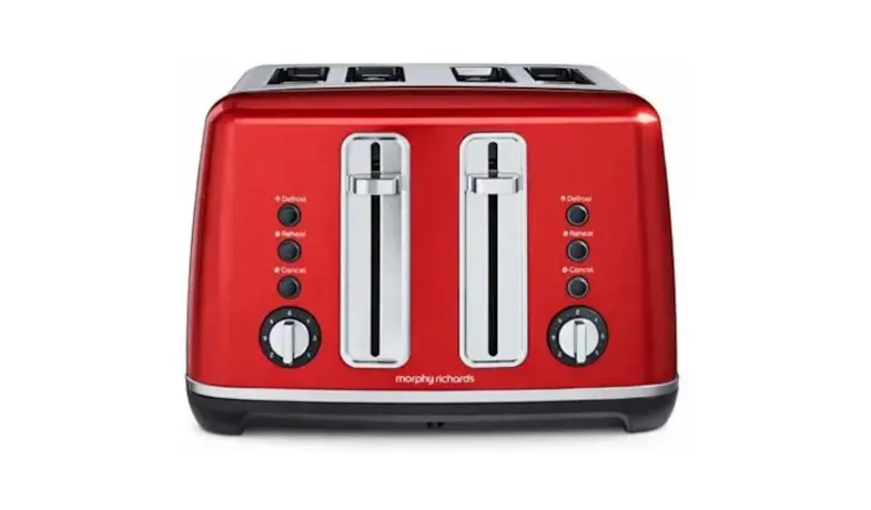 Morphy Richards 4 Slice Toaster - Red (MTA0101R)
