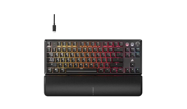Corsair K70 Pro TKL High-Performance Hall Effect Programmable Gaming Keyboard with Rapid Trigger - Black (CH-911911G-NA)
