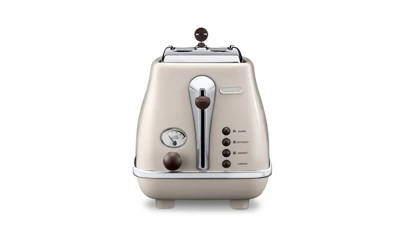 De'Longhi Icona Vintage 2-Slice Toaster - Beige (CTOV2003.BG)